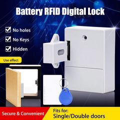 Battery IC Card Sensor Cabinet Drawer Intelligent SmartLock DIY Invisible Hidde Digital Lock without Perforate Hole