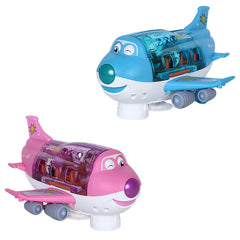 Electric Universal Cartoon Airplane Lights Music Rotation Toys